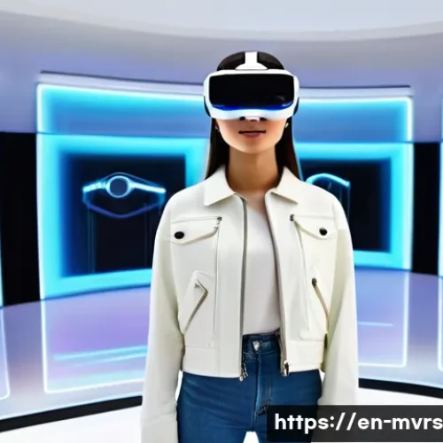 Home 11 가상 현실에서의 기업과 고객 상호작용 - **Prompt 1: Immersive Virtual Fashion Experience**
"A young woman, in her early twenties, with a...