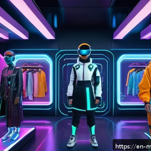 메타버스 플랫폼별 수익 모델 차이점 - A futuristic digital marketplace bustling with diverse avatars wearing stylish virtual clothing and ...