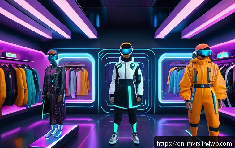 메타버스 플랫폼별 수익 모델 차이점 - A futuristic digital marketplace bustling with diverse avatars wearing stylish virtual clothing and ...